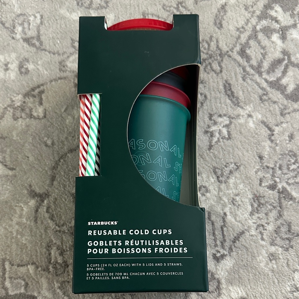 Starbucks Christmas Reusable Cold Cups Set
